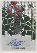 2019-20 Panini Mosaic Scripts Sterling Brown #SC-SBR Auto 6o3