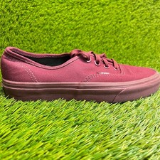 Vans Authentic Womens Size 5.5 Burgundy Athletic Walking Skate Shoes Sneakers