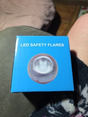 2er Pack Notfall Blinkende LED Warnfackel, Auto Panne Unfall Sicherheit