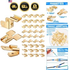 36 Pcs Electrical Quick Splice Wire Terminals, Piggyback Spade Connectors,Dou...
