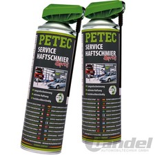 2x PETEC SERVICE-HAFTSCHMIERSPRAY TRANSPARENT 500 ml KFZ SCHMIERMITTEL 71550