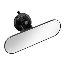 Rear View Mirror with Suction Cup, HD Car Rear View Mirror, ABS 1 PC White