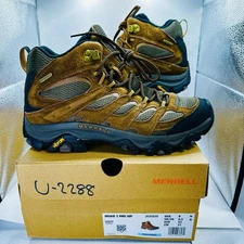 Size 9 - Merrell Moab 3 Mid WP Waterproof Men’s Hiking Boots Earth Brown J035839