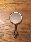 Vintage Bag Mirror, Hand Face
