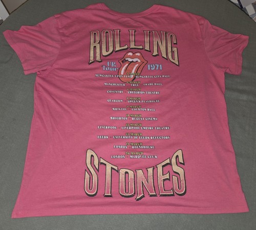 Women's Rolling Stones 1971 UK Tour Tshirt Size XL (2025) NOT VINTAGE! - Picture 4 of 6