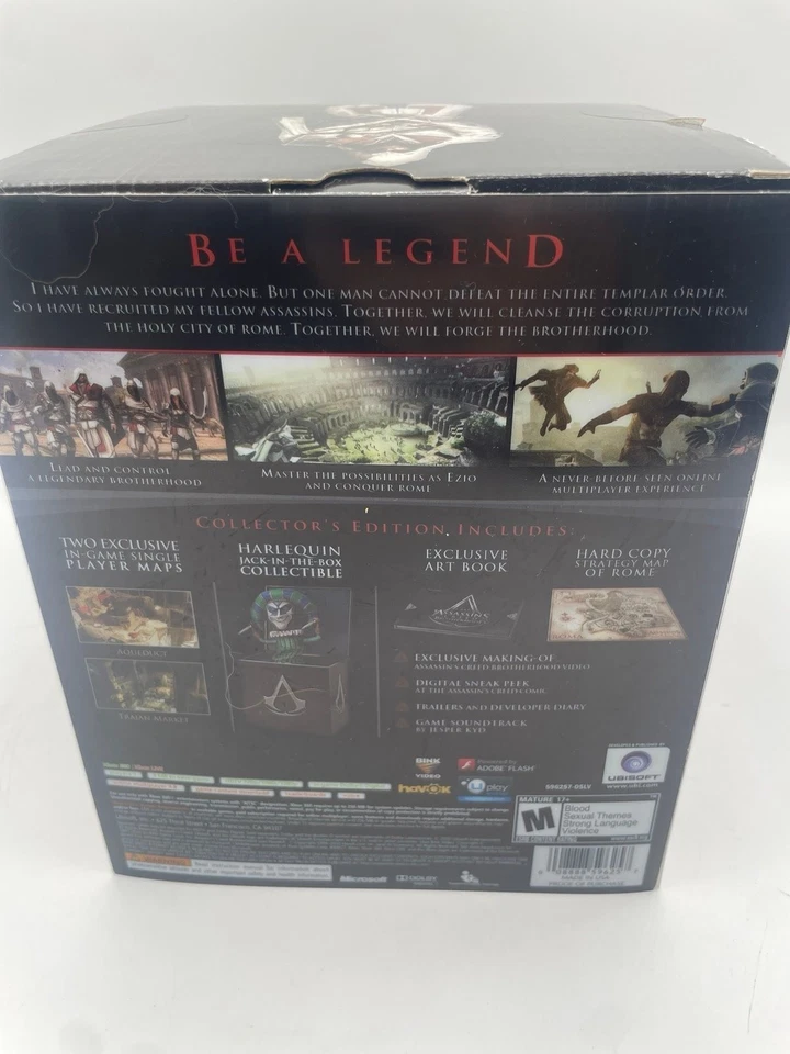 Xbox 360 Assassins Creed Brotherhood Harlequin Jack Collectors Edition *No Game* - Image 3 of 4