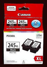 Genuine Canon 8278B010 PG-245XL Black Twin Ink Cartridges PIXMA MG2520/2920/2929