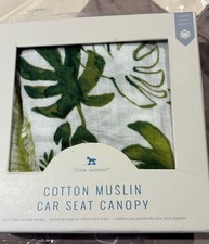 Little Unicorn Muslin Car Seat Canopy Tropical Leaf New in Box