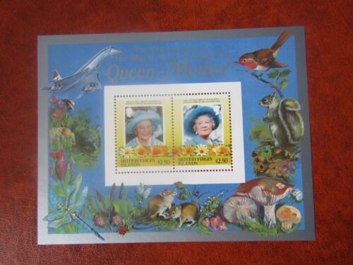 1985 MINT QUEENS MOTHER 85th BIRTHDAY MINI SHEET FROM BRITISH VIRGIN ISLANDS