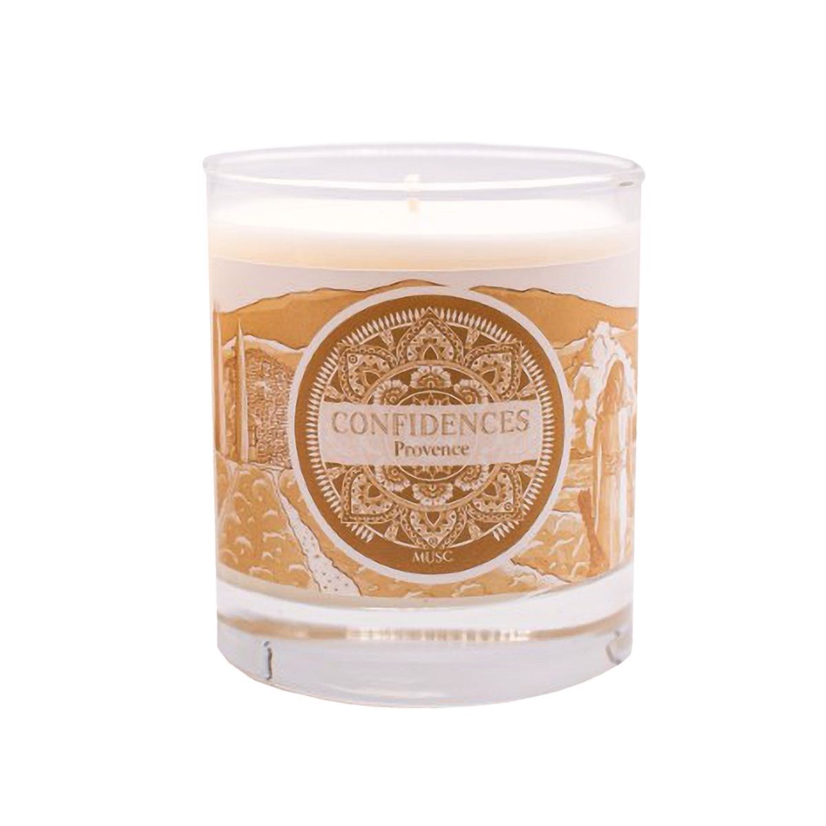 Bougie parfumée musc de Provence 180g en cire végétale