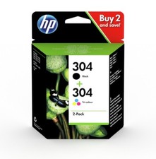 Original HP 304 Black & Colour Ink Cartridge Combo Pack For DeskJet 2632 Printer