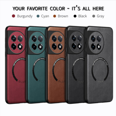 For OnePlus 12 11R ACE3 N20 PU Leather Rugged Shockproof Non-Slip Phone Case
