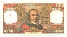 100 Francs Corneille Note 05-10-1967 TB (276*)