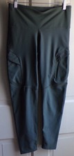 Old Navy Active PowerSoft High-Rise Go-Dry Green Leggings Womens Size L