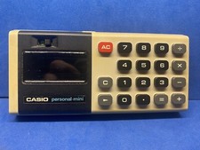 Vintage CASIO Personal-Mini Pocket Calculator  - Japan - WORKS