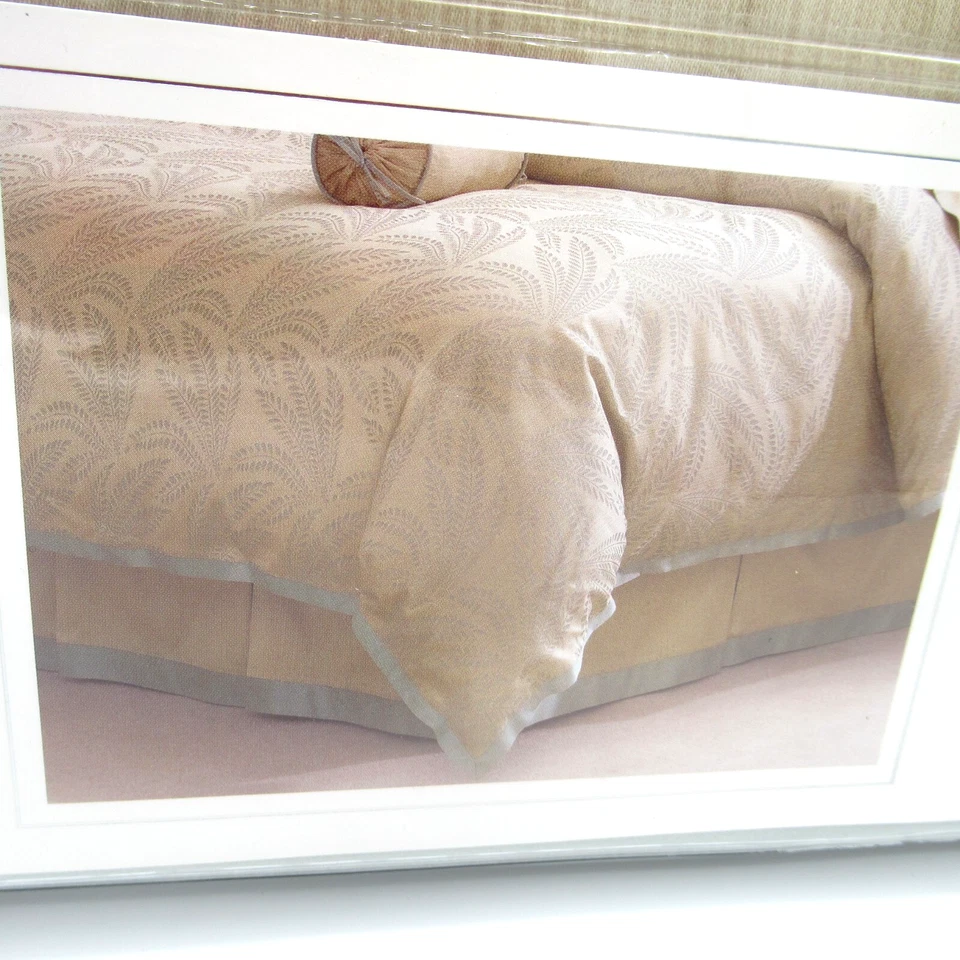 Falda Cama Queen Helecho Pintado Carisma Color Necana NUEVA 60x80 18" Caja Drop Plisada Foto 2 de 4