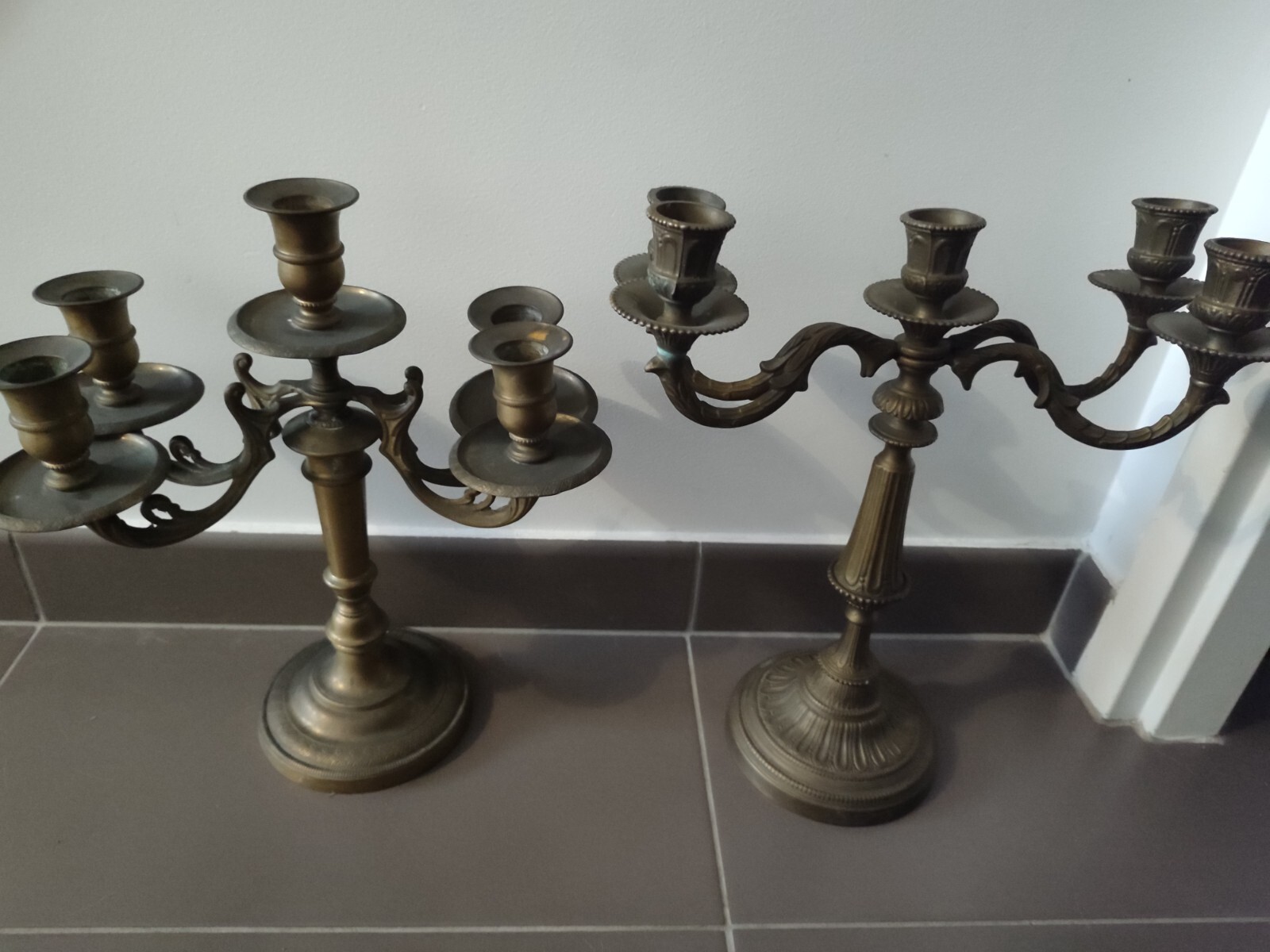 Chandelier Bronze 4 Feux – Style Vintage Et élégant, Hauteur 43cm