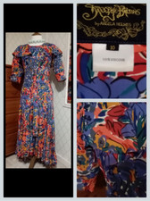 Droopy & Browns Angela Holmes size 10 dress Vintage Retro
