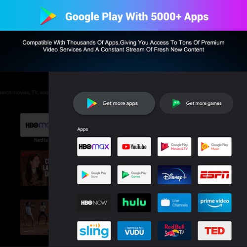 1080P TV BOX 4K HD Streaming Box Voice Control Google Assistant Quad Core 2025 - Picture 8 of 15