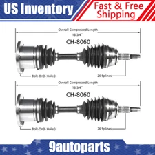 Fits 1987 1988 1989 1990 Dodge Dakota 4WD Front Left and Right CV Axle CV Joint