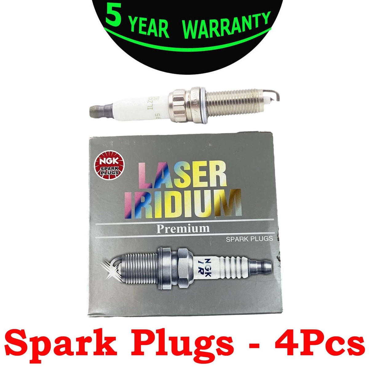 4 Packs NEW FIT ngk 95770 97968 ILZKBR7B8G Laser Iridium