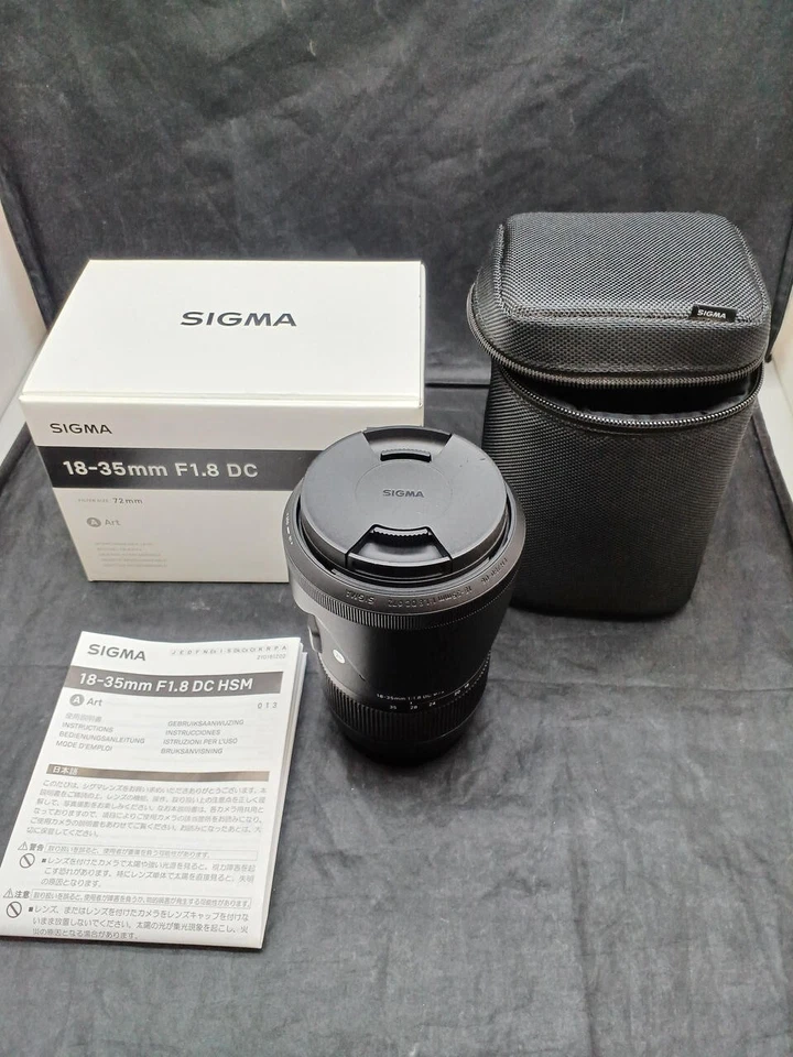 Sigma AF 18-35mm f1.8 DC HSM Art 013 Lens Canon EF  DSLR Camera top mint from jp - Image 3 of 4