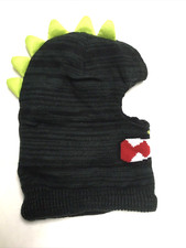 CAPELLI NEW YORK BOYS FLEECE LINED DINOSAUR FULL HEAD HAT