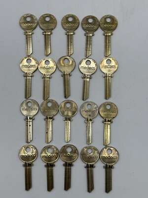Medeco Security Locks KY-105600 0000 5-Pin Blank Commercial Key Lot of 20