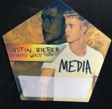 JUSTIN BIEBER   SATIN Backstage  Pass.  "  MEDIA"  4 colors to choose from