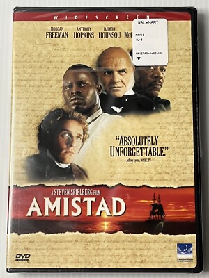 Steven Spielberg s Amistad DVD, 1997, Widescreen Morgan Freeman Factory Sealed