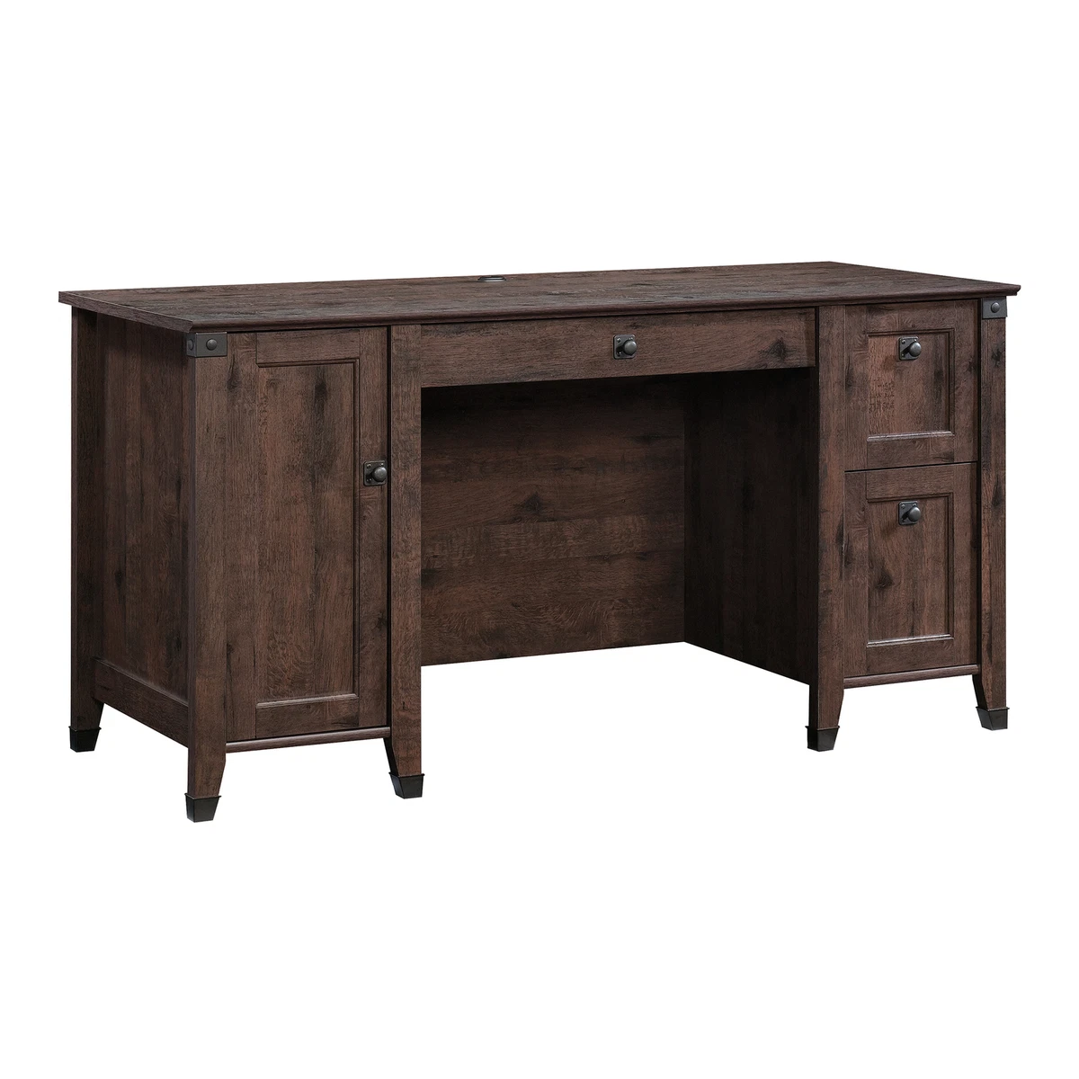 Sauder 422350 Carson Forge Computer Desk Coffee Oak Finish eBay