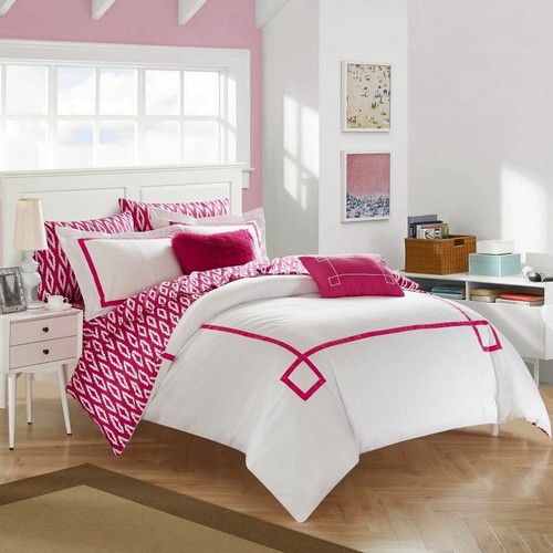 Greek Key 9 pc Comforter Set Twin XL 