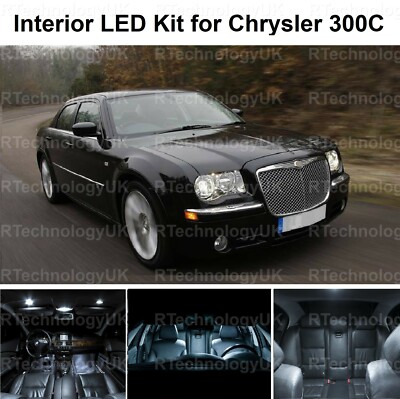 PREMIUM für CHRYSLER 300C 2005-2010 INNENRAUM VOLL LED GLÜHBIRNEN LICHT KIT SET 