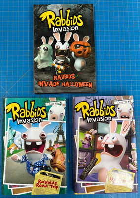 Rabbids Invasion BOOKS (3 PACK) Road Trip, HALLOWEEN ***NEW***