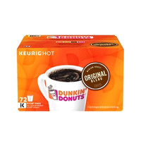 Dunkin Donuts Original Blend Pods K-cup Pods Rich Smooth Medium Roast, 72 Count Dunkin Donuts Original Blend Pods K-cup Pods Rich Smooth Medium Roast, 72 Count