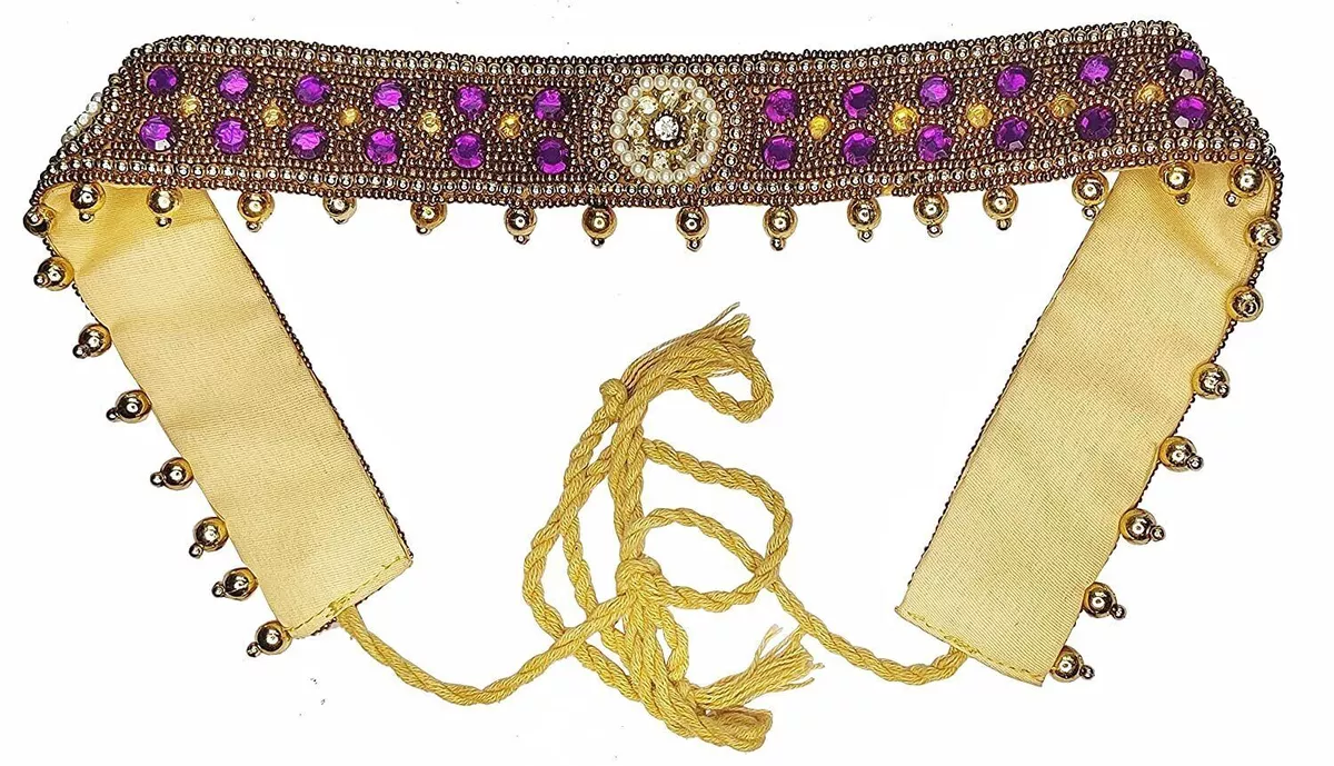 Indian Traditional Fashionable Embroidery Cloth Saree Waist Belt
