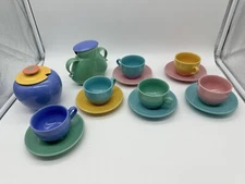 Lindt Stymeist Japan Colorways Set Espresso Demitasse Cups Saucers Sugar Bowls
