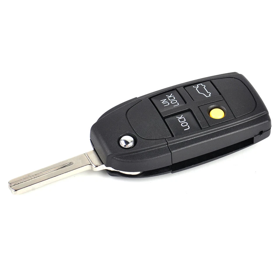 1 pieza 3+1 botón coche llavero carcasa cubierta para Volvo S40 V40 S80 C70 S60 1999-2004 Foto 4 de 4