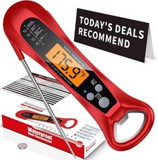 Meat Thermometer Digital, 1 Sec Instant Read, NIST Certified Accurate to  0