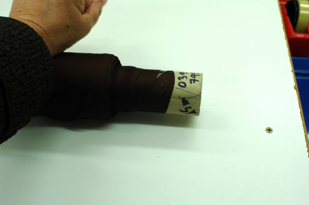 Mousseline de soie satin marron chocolat 15 mètres pour tissu couture