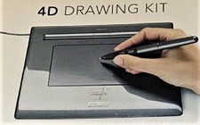 WACOM INSPIRA 4D Drawing Kit for Embroidery System Tablet Pen DVD - NEW