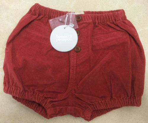 Bonnet A Pompon Toddler Child Micro Corduroy Bloomer Short 24M BNWT RRP £39.90 - Picture 1 of 9