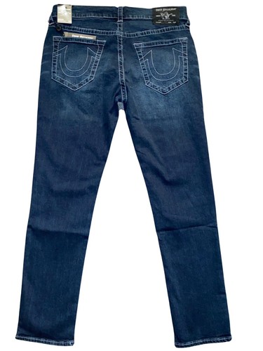 Men's 34x32 True Religion Rocco No Flap Relaxed Skinny Jeans GGJD Last Call NEW - Picture 2 of 7