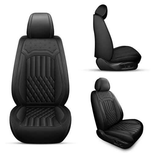For Chevrolet Waterproof Faux Leather Car Front & Rear 5-Seat Covers Full Set - Picture 12 of 82