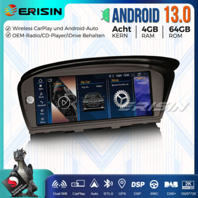 8-Kern 64GB Android 13 Autoradio GPS DSP BMW E90 E91 E92 E93 E60 E61 E63 E64 CCC