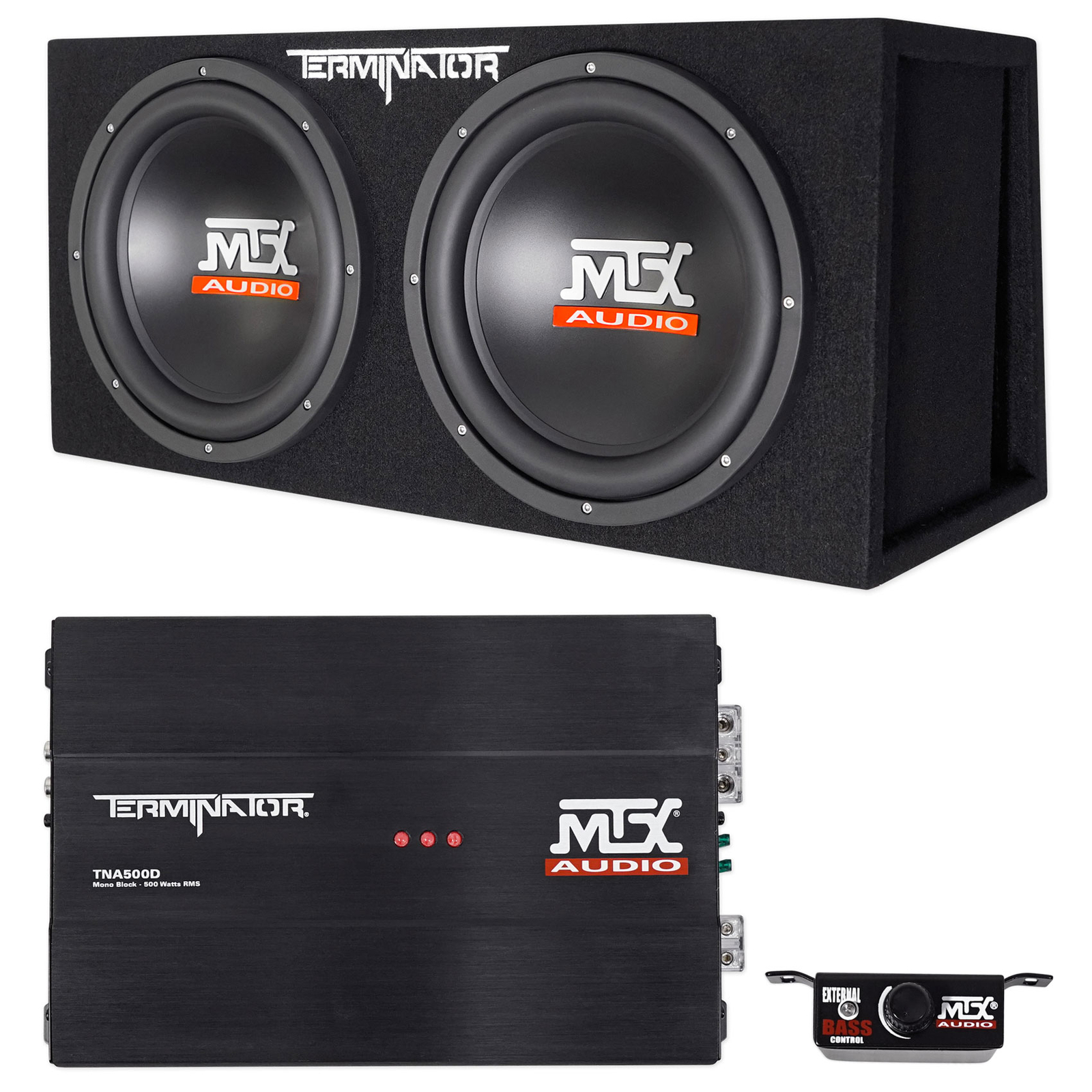 MTX Terminator TNP212DV 500 Вт RMS Двойной 12 сабвуферов Вентилируемый сабвуфер Усилитель 64890₽