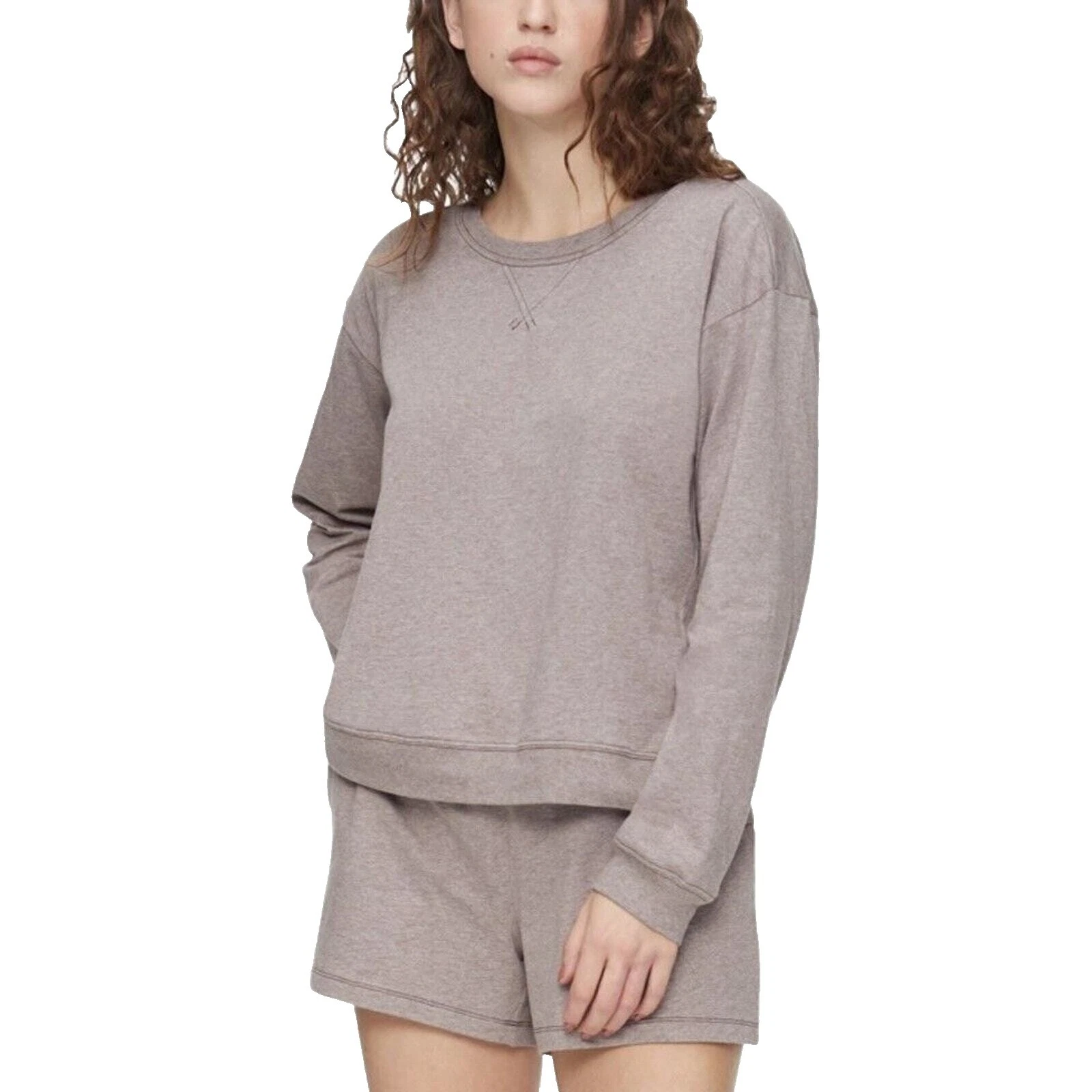 Sólido Calvin Klein sudaderas de algodón para mujeres