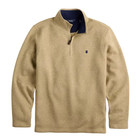 Men's IZOD 1/4 Zip Fleece Lined Super Soft Pullover in Camel Heather Size M  NEW — photo 1