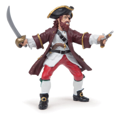 PAPO Pirates and Corsairs Red Barbarossa Toy Figure, Multi-colour (39428)