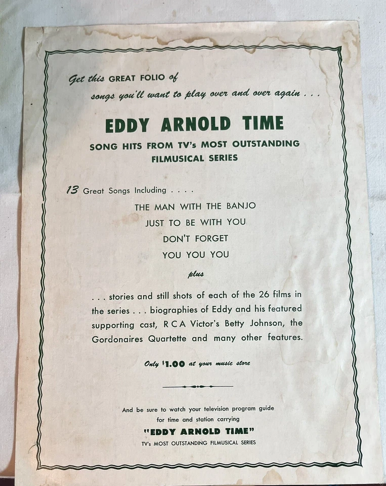 Нотная музыка The Green Door Джим Лоу Боб Дэви Марвин Мур 1956 поп-хит песня - Изображение 4 из 4